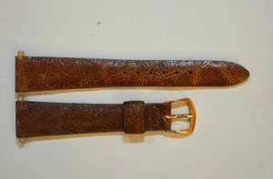 Rare Vintage SPEIDEL USA 18mm 11/16 R Brown Elephant Strap Suits Patek 18x14 - Picture 1 of 8