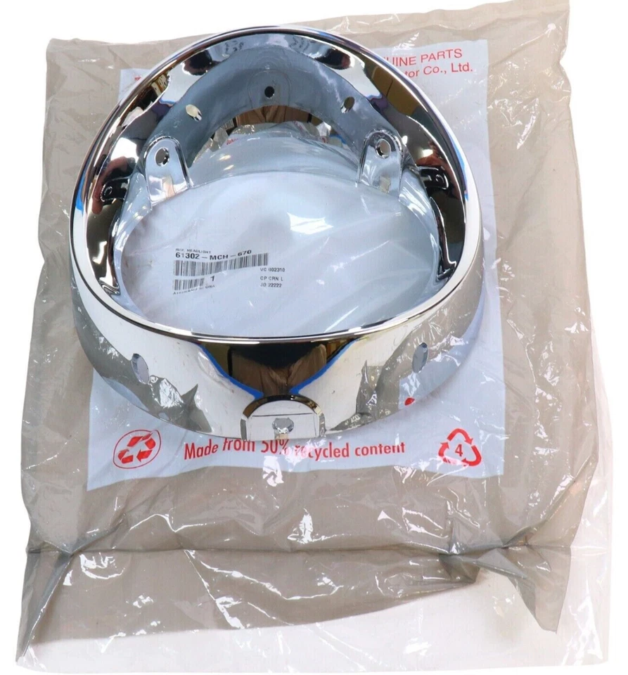 Genuine 2002-2008 Honda VTX1800 61302-MCH-670 Headlight Rim OEM - Image 1 of 2