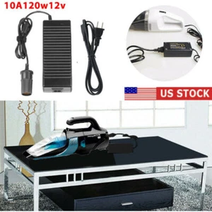 AC 110V To 12V 10A Dc Converter Car Cigarette Lighter Socket Power Adapter Plug - Picture 1 of 16
