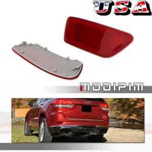 LH&RH For Jeep Compass 2011-2016 Grand Cherokee Red Rear Bumper Reflector Lights - Picture 1 of 8