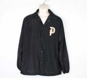 Primitive Naruto Shippuden Jacket Size Medium Black Coach Snap Button - Picture 1 of 11