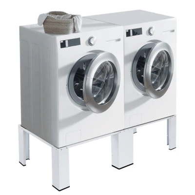 Stabiler Doppel Waschmaschinen Untergestell Sockel | Max. 300KG Stahl 2-Fach DE - Bild 1 von 4