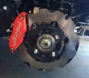 Goodwin Racing Ultralight 4 Piston Rear Brake Caliper Kit RED w/ Parking Brake - Picture 1 of 4