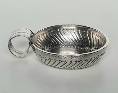 Tastevin en argent massif poinçon Paris 1819-1838 titre 950/1000 nom  C. Boulay - Photo 1/4