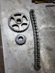Skidoo Snowmobile 21 43 Tooth Gears 74 Pitch Chain 02 Mxz Renegade Zx Chassis  - Picture 1 of 9