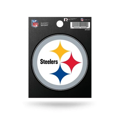 Calcomanía deportiva corta de fútbol americano NFL Pittsburgh Steelers 3,75' x 4,75' equipo troquelado... Foto 1 de 4