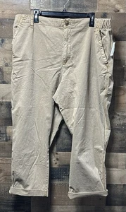 NEU Old Navy Damen braun O.G. Chino Hose Flatfront Gummibund Größe XXL - Bild 1 von 4