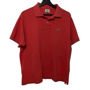 Lacoste Herren Poloshirt Größe 7 2XL Orange Piqué Polo Kurzarm Baumwolle Freizeit - Bild 1 von 10