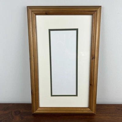 Marco de fotos de madera vintage 8x14 con soporte de pared doble alfombrilla extraíble Foto 1 de 4