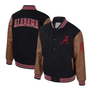 Chaqueta Alabama Crimson Tide Varsity Letterman Lana Cuero NCAA College - Imagen 1 de 4