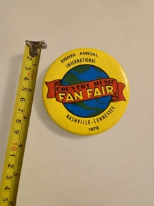 Vintage 1970-80s Country Music Fan Fair Artists Ect. Pinback Buttons Collection  - Picture 1 of 2