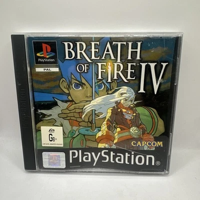 Breath of Fire IV • Sony PlayStation 1 PS1 Game (2000) PAL • Capcom RPG • BoF 4 - Image 1 of 4
