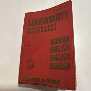 Langenscheidt Universal Dictionary English- German, German - French Vintage 1965 - Picture 1 of 10