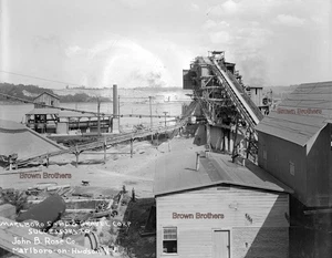 1910s Hudson NY Marlboro Sand & Gravel Corp. Pit 8x10 Glaskamera Negativ #1 - Bild 1 von 3