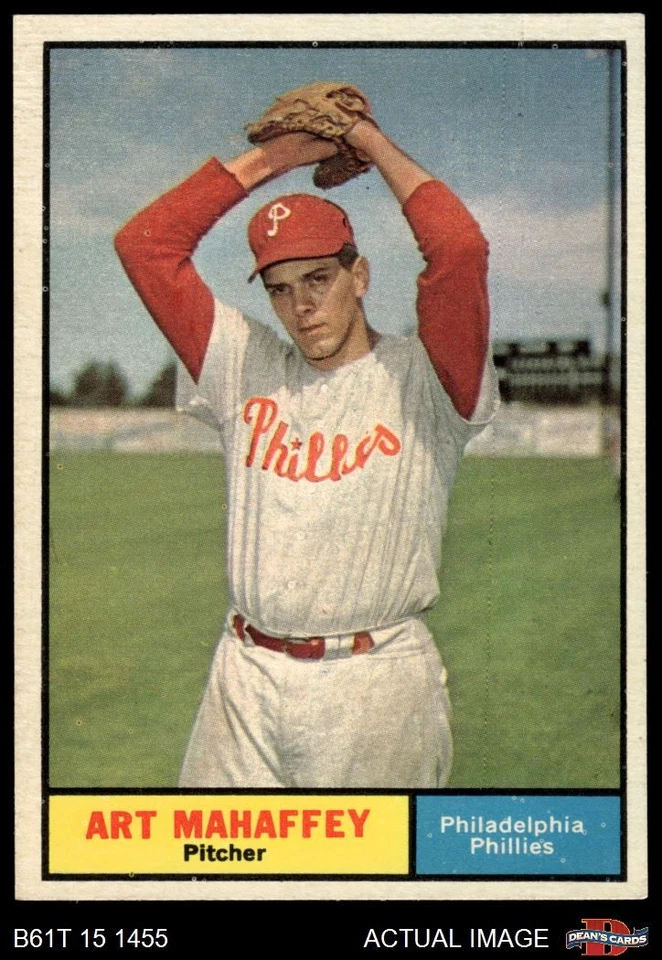 1961 Topps #433 Art Mahaffey Phillies 6 - EX/MT - Image 1 of 1