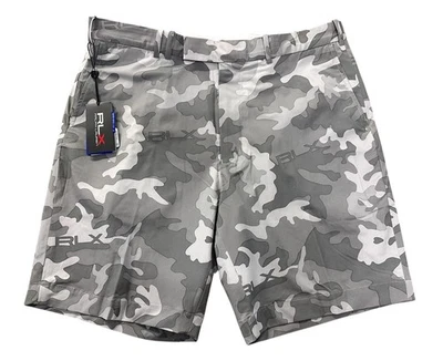 NEW RLX Ralph Lauren Golf Mens 9" Camo Shorts Gray Size 36 NWT - Imagem 1 de 3