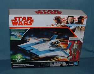 STAR WARS, FORCE LINK 2, RESISTANCE A-WING FIGHTER W/ TALLIE PILOT - 2017 - NEW - Picture 1 of 4