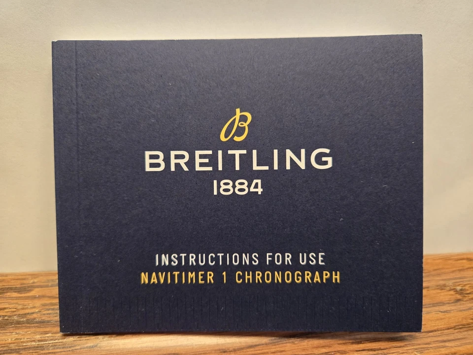 BREITLING ПОДЛИННЫЙ NAVITIIMER 1 ХРОНОГРАФ ЧАСЫ ИНСТРУКЦИИ ПО ИСПОЛЬЗОВАНИЮ РУКОВОДСТВО - Изображение 1 из 1
