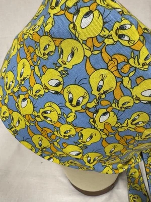 Men/Women Surgical Scrub Cap Lined  Bird  100% Cotton Cool Cap - Image 1 of 3