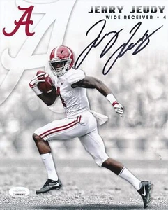 Foto autografiada de Jerry Jeudy 8x10 de la Universidad de Alabama JSA - Imagen 1 de 3