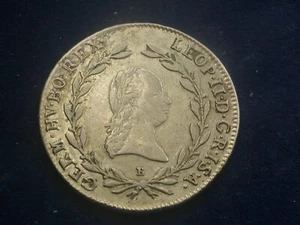 20 Kreuzer 1792 B Kremnitz Leopold II,  RDR     W/18/1174 - Bild 1 von 2