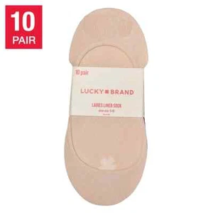 Calcetín forrado para mujer Lucky Brand, 10 pares de zapatos EE. UU. talla 5-10 ¡NUEVO! - Imagen 1 de 7