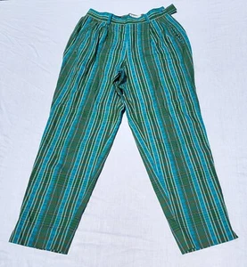 Vintage Mitsumine Famous Label Hose gestreift Mario Beiiucci Elevated Indie LESEN - Bild 1 von 14