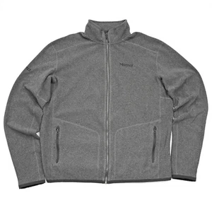 Marmot Jacket Mens 2XL Full Zip Gray Fleece Mock Neck Outdoor Hiking Pockets - Picture 1 of 9