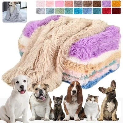 Fluffy Plush Pet Blankets Dog Cat Soft Mats Winter Warm Blankets Bed Cat Mattres - Image 1 of 4