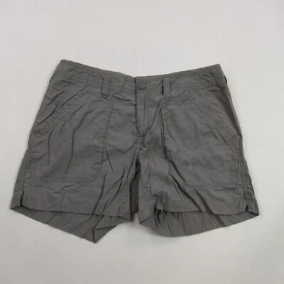 North Face Shorts Womens 8 Gray Lightweight Outdoors Pockets Lightweight - Image 1 of 4