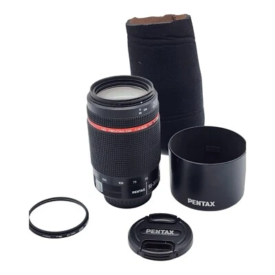 PENTAX HD DA 55-300mm f/4-5.8 ED WR Lens w/ Hood + Bag [Near Mint] Vietnam F/S - Image 1 of 4