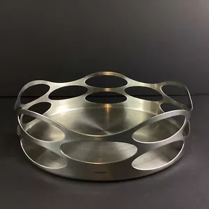 Stelton Embrace Fruit Bowl Stainless Steel 23 cm Designer Halskov & Dalsgaard - Picture 1 of 8