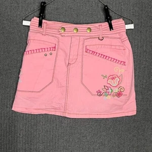 Nickolodeon Unfabulous Skirt Teens Girls 14 Pink Television Embroidered Y2K - Picture 1 of 10
