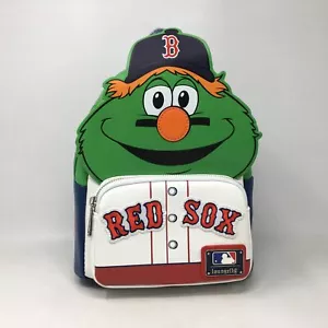 Loungefly MLB Boston Red Sox Wally The Green Monster Mini Backpack, 9"x10"x4.5" - Picture 1 of 8