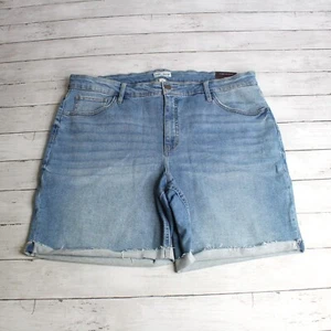 Ava & Viv Women's Denim Blue Jean Bermuda Shorts Plus Size 22W High Rise - Picture 1 of 9