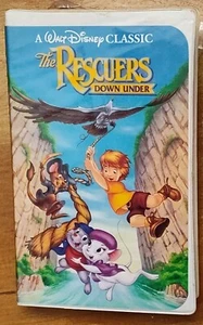 RARE Black Diamond Classic Walt Disney's The Rescuers Down Under- VHS Tape  - Picture 1 of 4