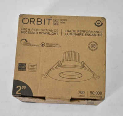 Downlight empotrado Orbit alto rendimiento 2" cromo satinado OB200-0510-3K-SC Foto 1 de 4