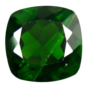 2.34 ct Pleasant Cushion Shape (8 x 8 mm) Green Chrome Diopside Gemstone - Picture 1 of 1