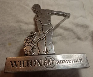 RAR Wilton Armetale RWP Zinn Werbung Vedor Sammlung Standschild - Bild 1 von 2