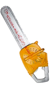 Chain Saw With Blood Adults Plastic Weapon Halloween Fancy Dress Prop Kids Chain - Picture 1 of 1