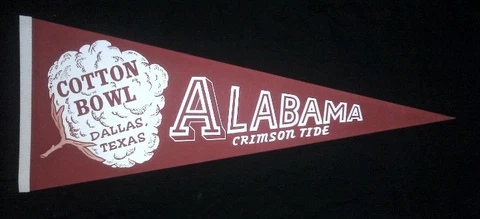 ALABAMA 1982 COTTON BOWL PENNANT Cover