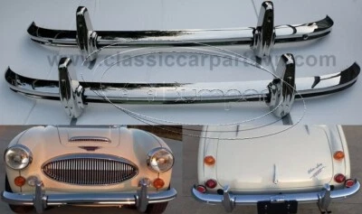 Austin Healey 100-6 BN4-BN6 & Austin Healey 3000 BN7-BJ8 stainless bumpers NEW - Image 1 of 4