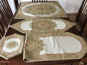 Luxury Tablecloth Runner handwoven Termee set # 50-1 - Picture 1 of 11