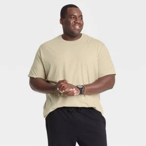 Goodfellow & Co Men's Big & Tall Short Sleeve Perfect Tee Shirt 3XLT Pastel Sage - Picture 1 of 1