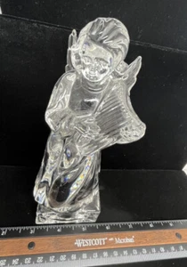 Vintage Mikasa Christmas Crystal Angel With Harp - Picture 1 of 8