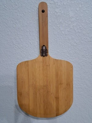 Tabla de remo espátula horno pizza/pan de bambú plegable con bisagras convenientemente Foto 1 de 3