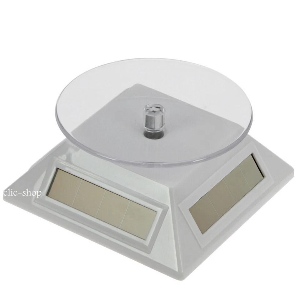 UN PIATTO ROTANTE A ENERGIA SOLARE PER MINERALI CRISTALLI - COLORI A SCELTA - Immagine 1 di 1