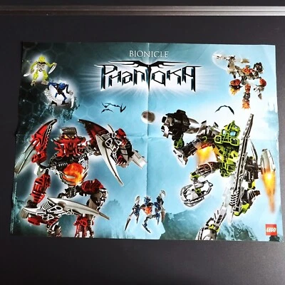 Lego  fold-out Poster. 2008. Size 52 x 41 cm. Lego City Airport  and Bionicle - Image 1 of 2