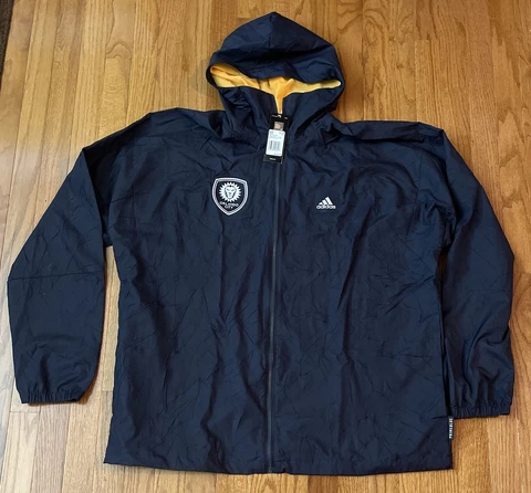 Men's Orlando City SC adidas Primeblue Full-Zip Jacket XL NWT $120 Navy Cover