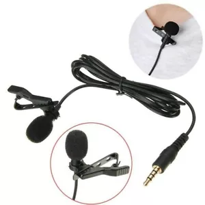 Portable Microphone Clip on Omnidirectional Lavalier Lapel Condenser Mic Quality - Picture 1 of 10